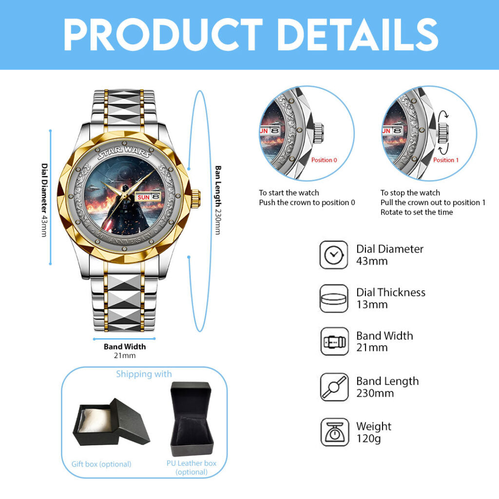 Star Wars Alloy Luxury Quartz Watch - NGHIAVT6064