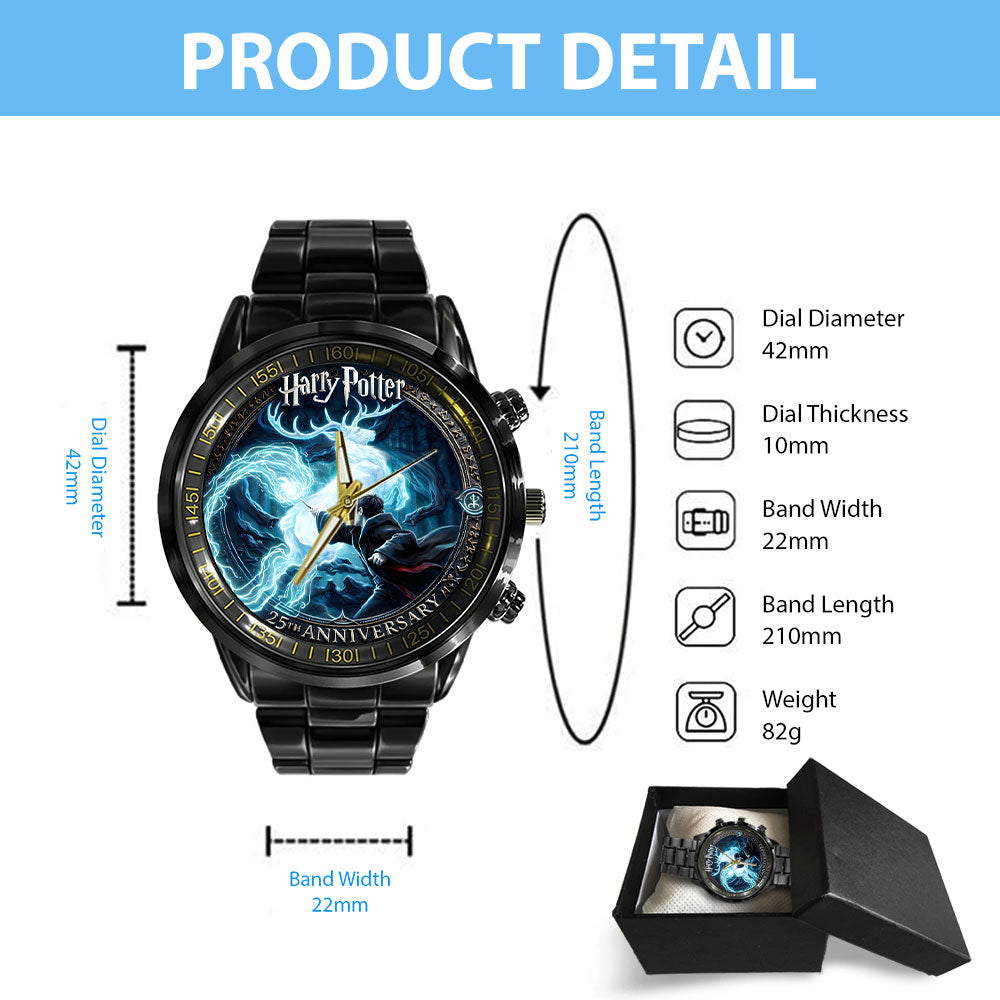 Harry Potter Black Stainless Steel Watch - NGHIAVT6067
