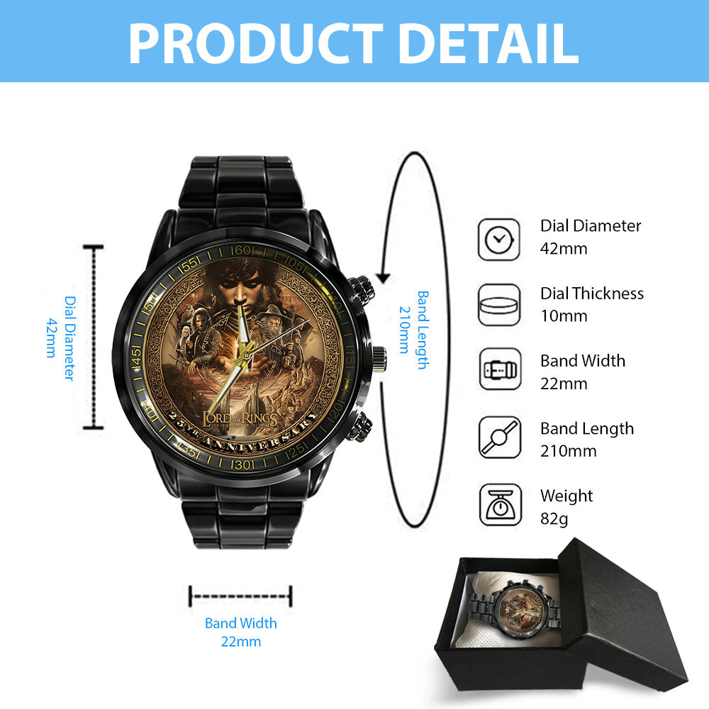 The Lord of the Rings Black Stainless Steel Watch - NGHIAVT6073