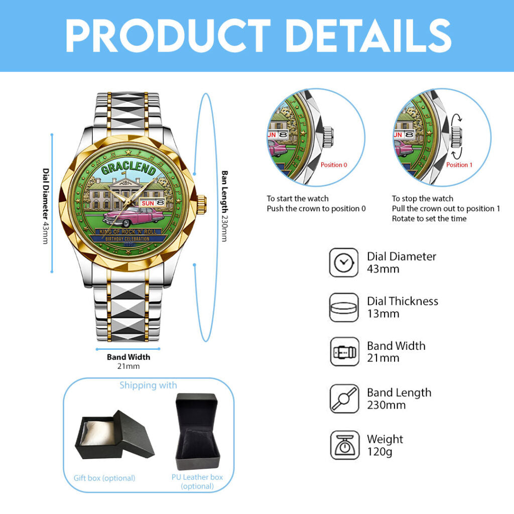 Elvis Presley Alloy Luxury Quartz Watch - NGHIAVT6116