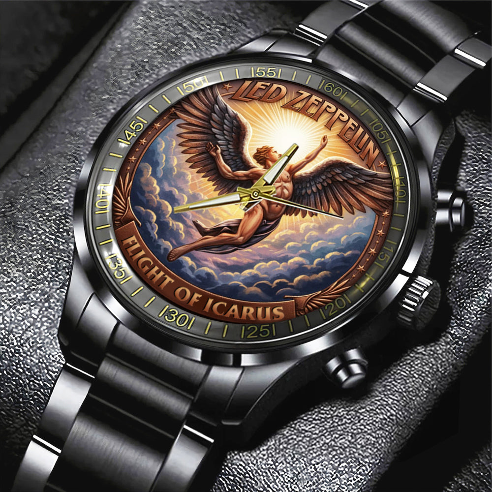 Led Zeppelin Black Stainless Steel Watch - NGHIAVT6152