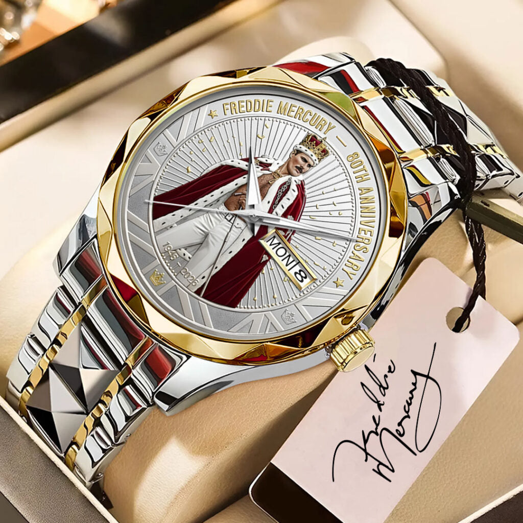 Freddie Mercury 80th Anniversary Alloy Luxury Quartz Watch - NGHIAVT6188