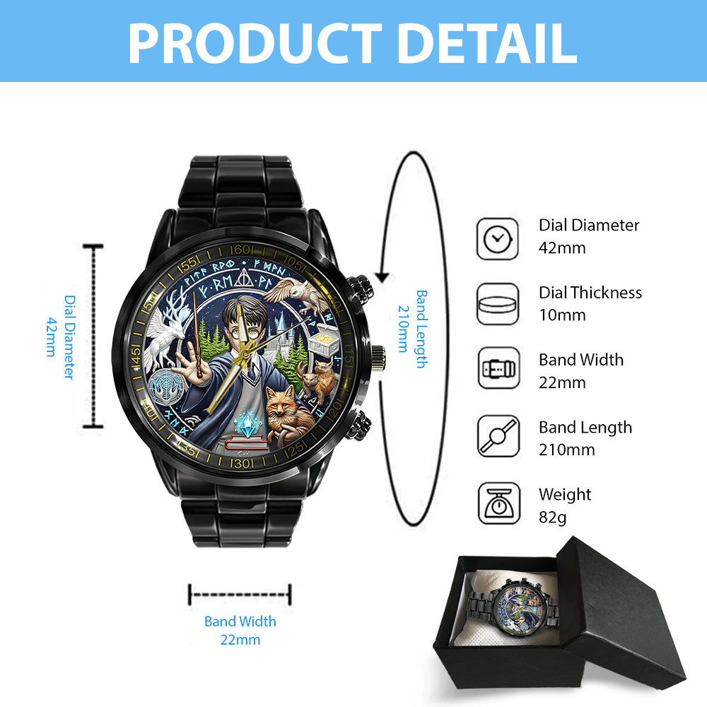 Harry Potter Black Stainless Steel Watch - NGHIAVT9198