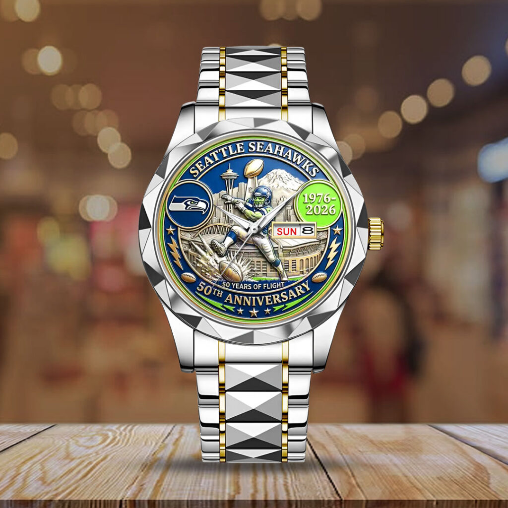 Seattle Seahawks 50th Anniversary 2026 Alloy Luxury Quartz Watch - NGHIAVT9266