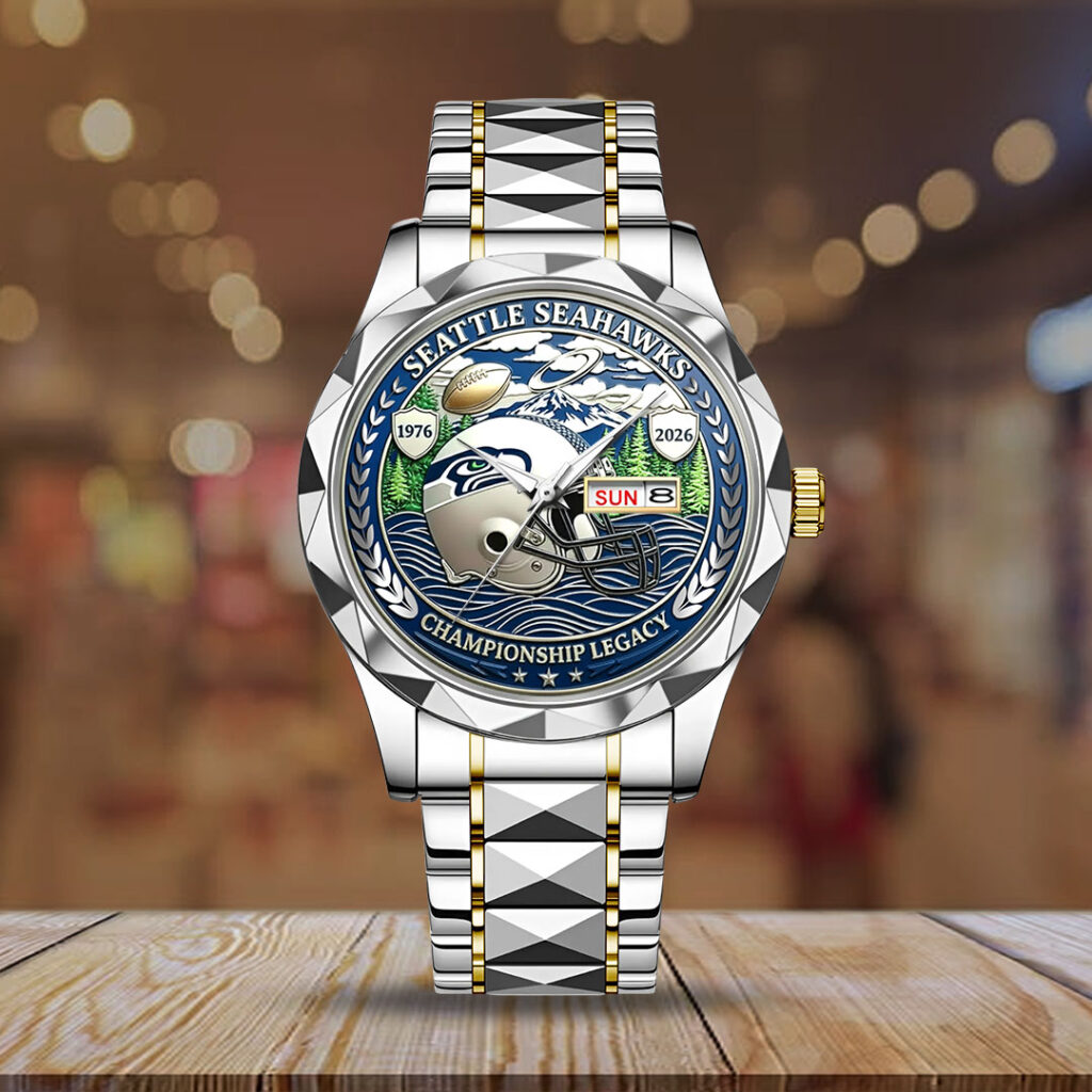 Seattle Seahawks 50th Anniversary 2026 Alloy Luxury Quartz Watch - NGHIAVT9267