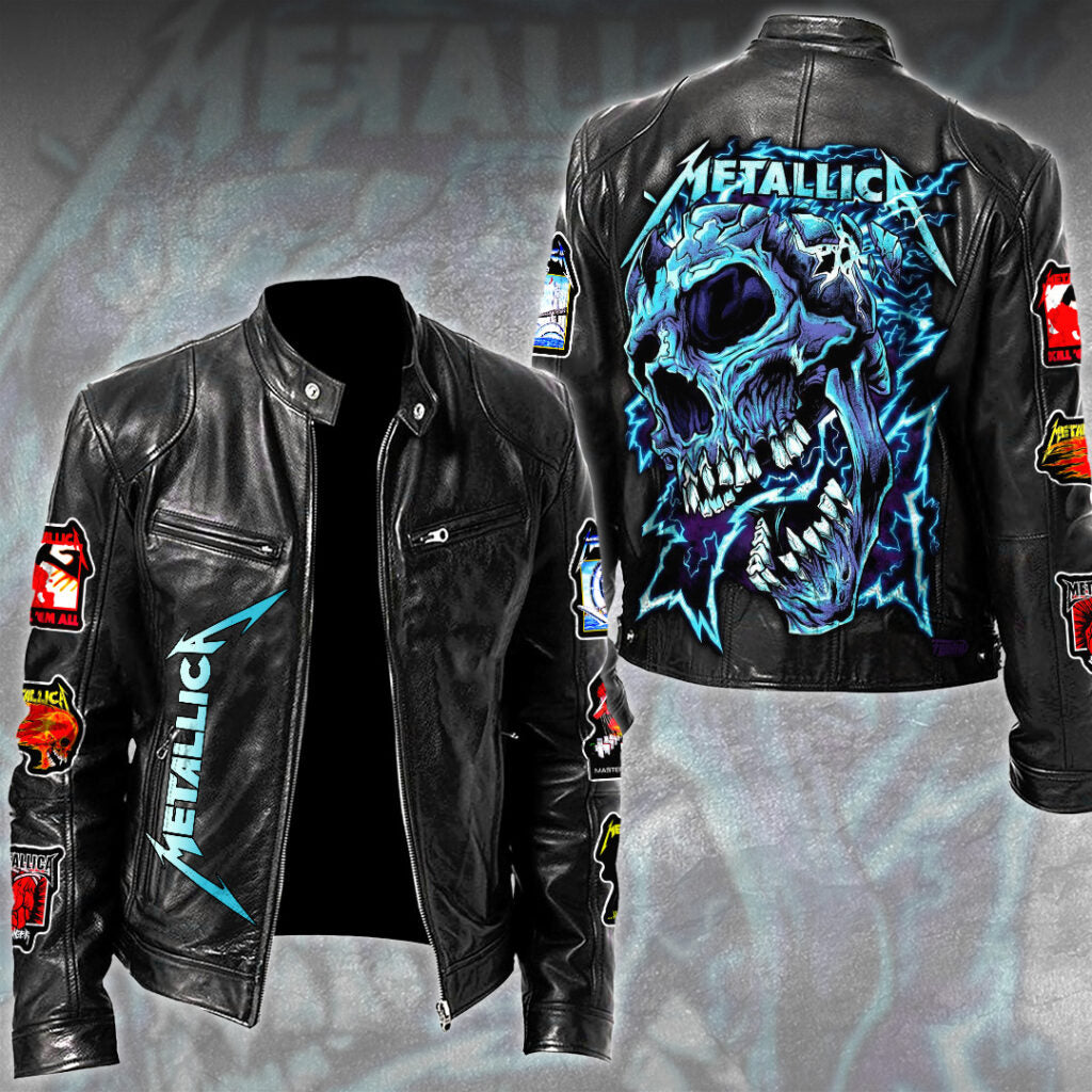 Metallica Motorcycle Leather Jacket – NGHIAVT9302