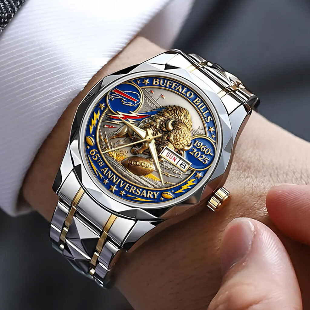 Buffalo Bills 65th Anniversary Alloy Luxury Quartz Watch - NGHIAVT9309