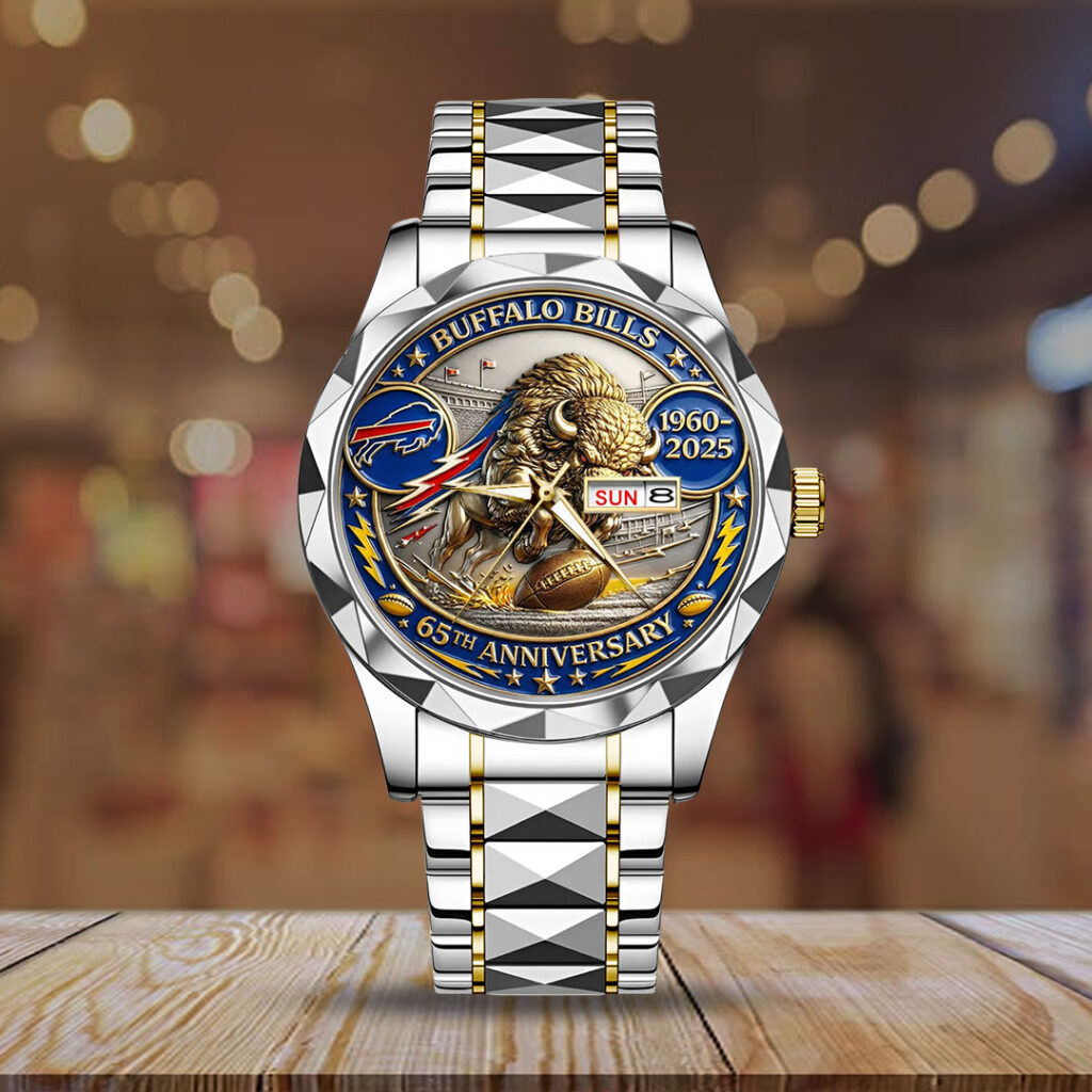 Buffalo Bills 65th Anniversary Alloy Luxury Quartz Watch - NGHIAVT9309