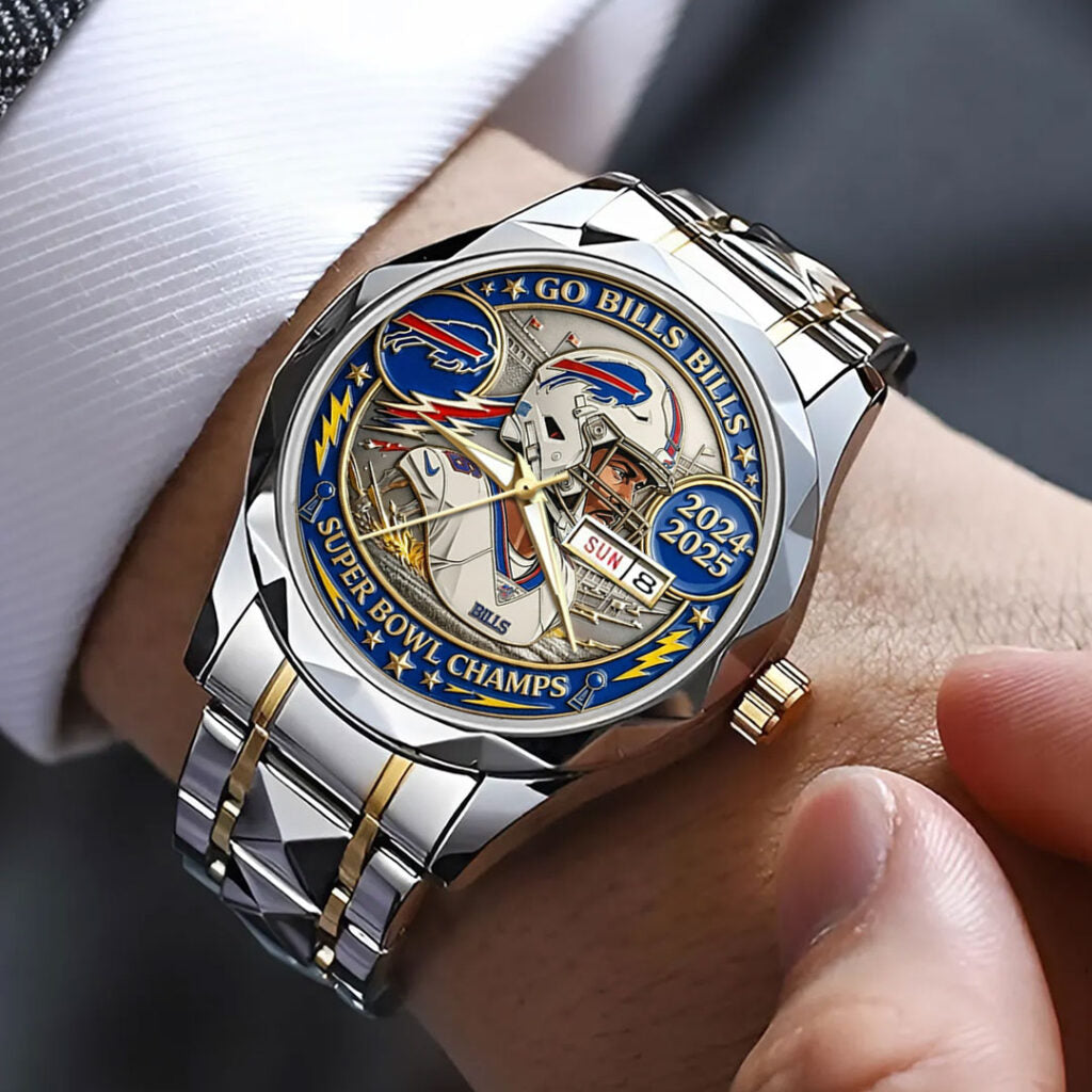 Buffalo Bills 65th Anniversary Alloy Luxury Quartz Watch - NGHIAVT9310