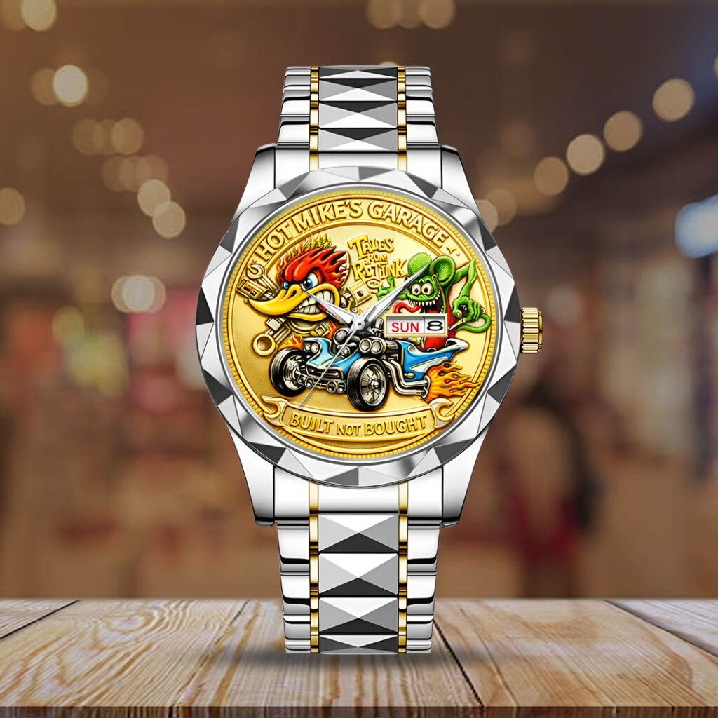 Rat Fink Iron Garage Rebellion Alloy Luxury Quartz Watch - NGHIAVT9322