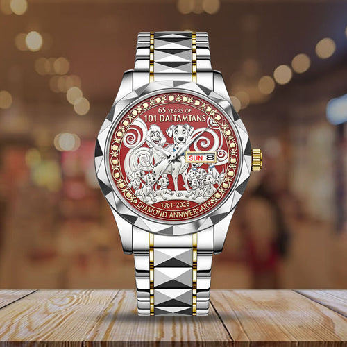 101 Dalmatians 65th Anniversary Alloy Luxury Quartz Watch - NGHIAVT9329