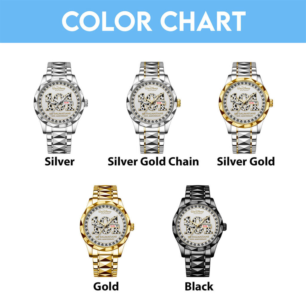 101 Dalmatians 65th Anniversary Alloy Luxury Quartz Watch - NGHIAVT9330