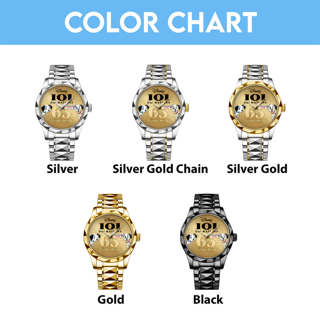 101 Dalmatians 65th Anniversary Alloy Luxury Quartz Watch - NGHIAVT9334