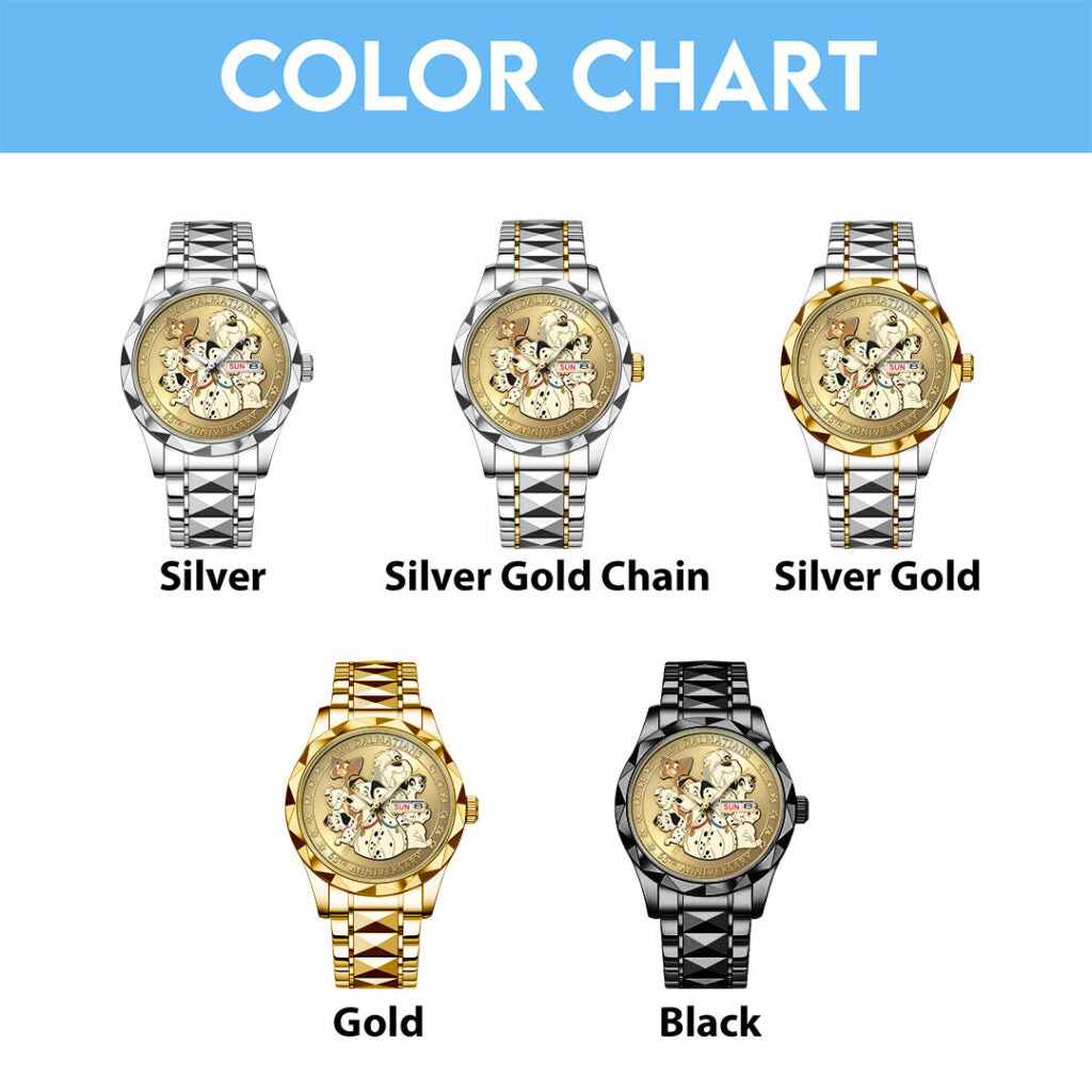 101 Dalmatians 65th Anniversary Alloy Luxury Quartz Watch - NGHIAVT9335
