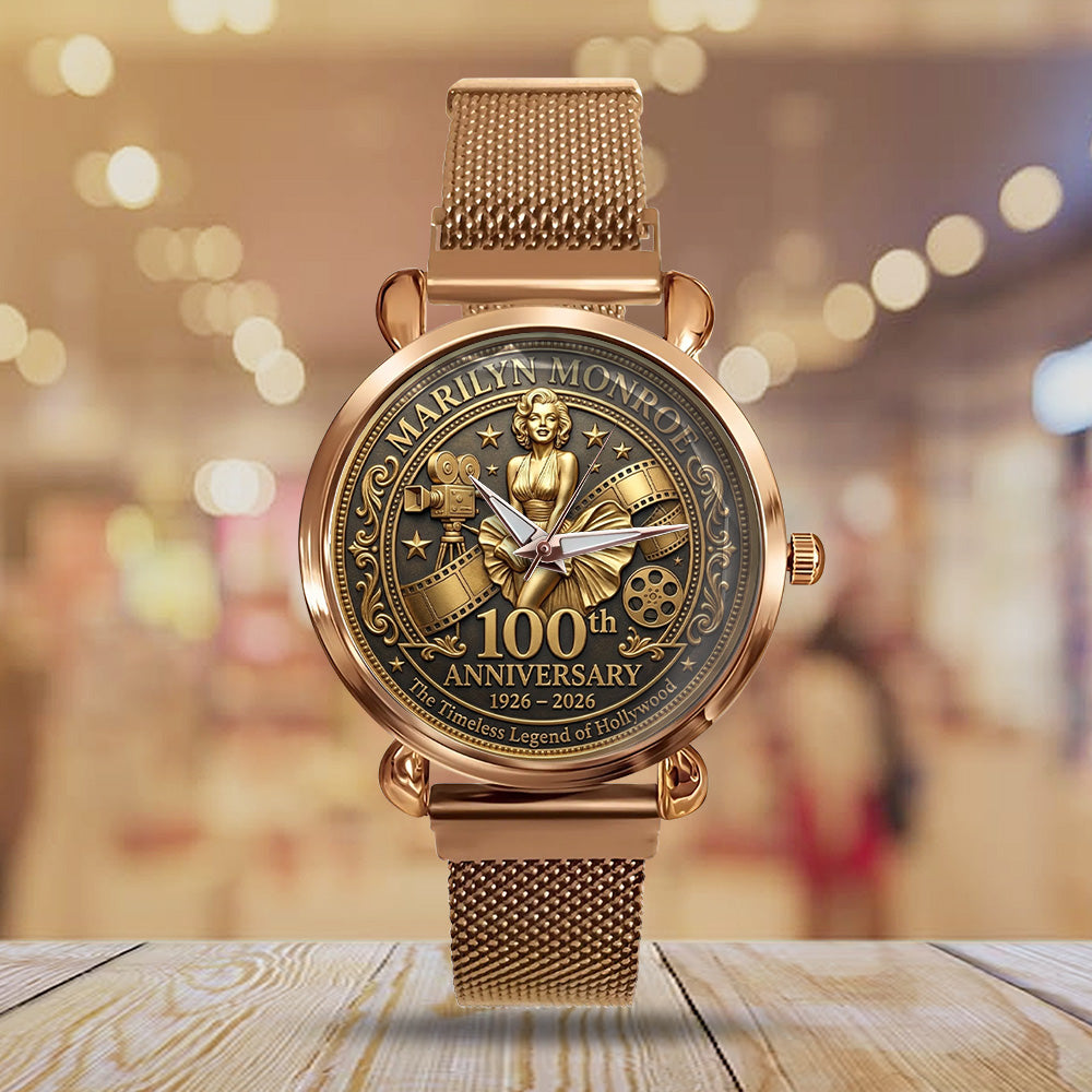 Marilyn Monroe 100th Anniversary Mesh Strap Quartz Watch - NGHIAVT9394