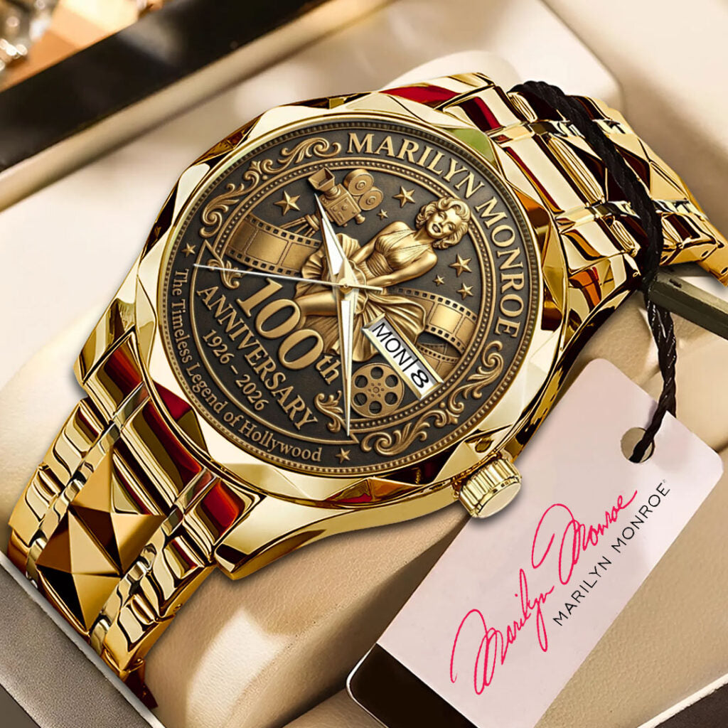 Marilyn Monroe 100th Anniversary Alloy Luxury Quartz Watch - NGHIAVT9395