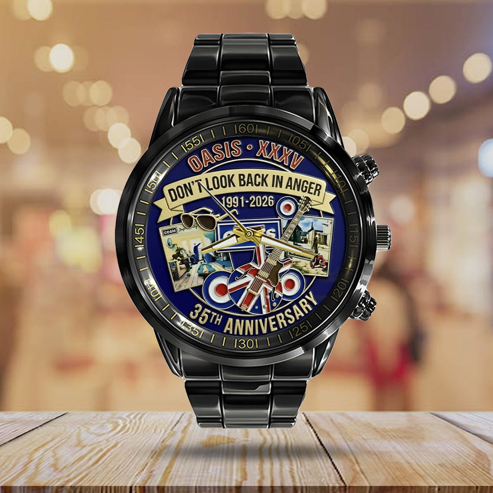 Oasis Black Stainless Steel Watch - NGHIAVT9401