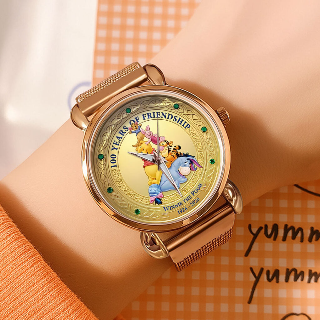 Winnie-the-Pooh 100th Anniversary Mesh Strap Quartz Watch - NGHIAVT9416