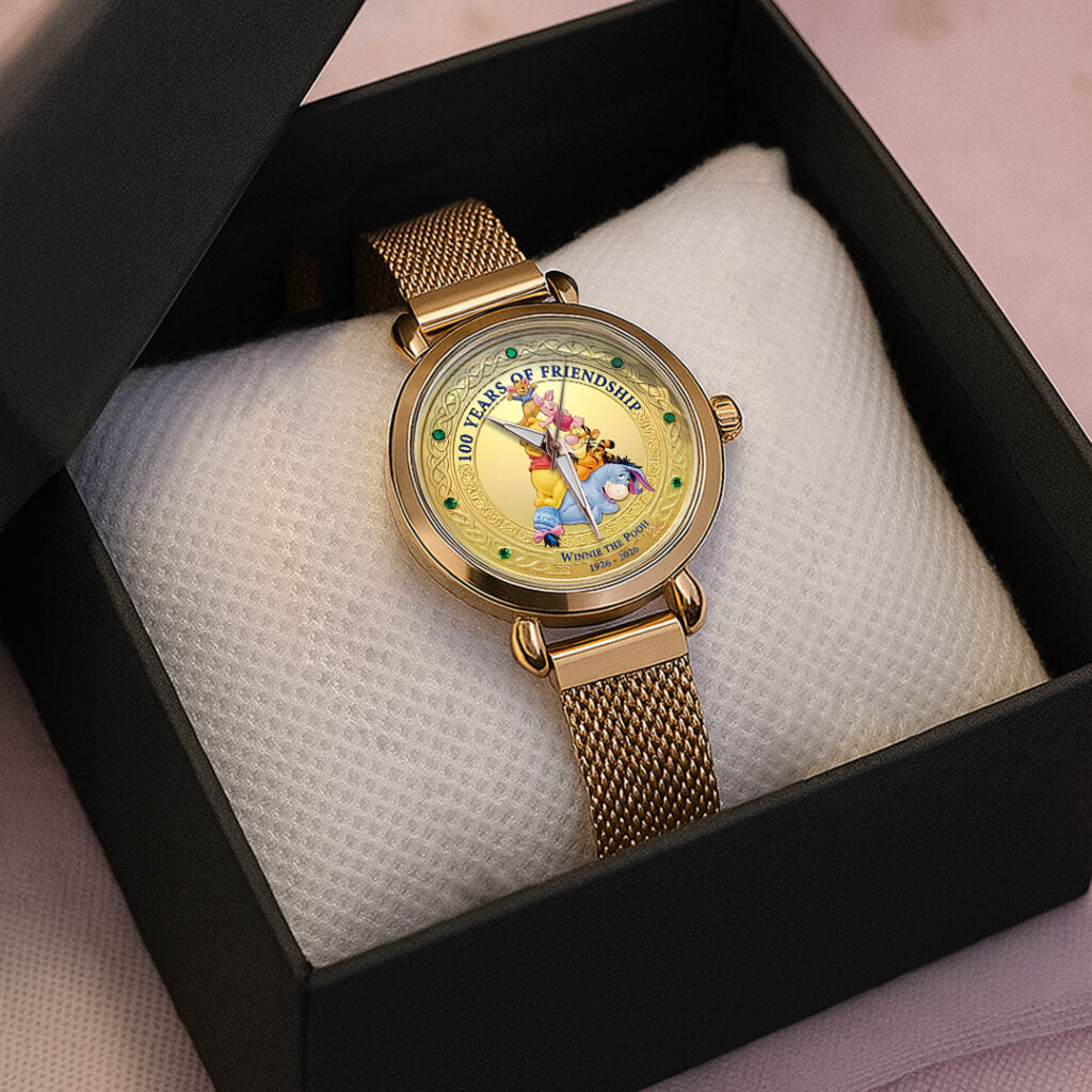 Winnie-the-Pooh 100th Anniversary Mesh Strap Quartz Watch - NGHIAVT9416