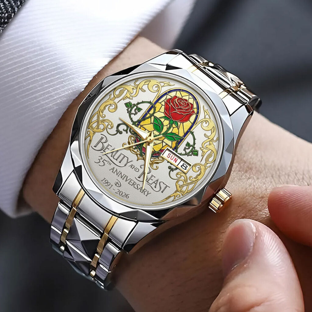 Beauty And The Beast 35th Anniversary Alloy Luxury Quartz Watch - NGHIAVT9454