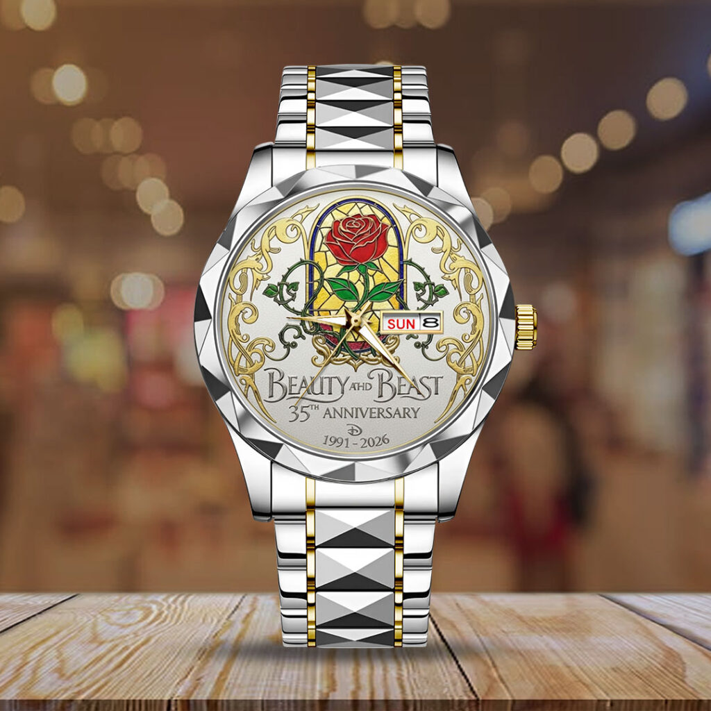 Beauty And The Beast 35th Anniversary Alloy Luxury Quartz Watch - NGHIAVT9454