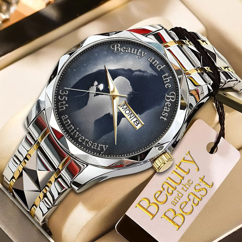 Beauty And The Beast 35th Anniversary Alloy Luxury Quartz Watch - NGHIAVT9455