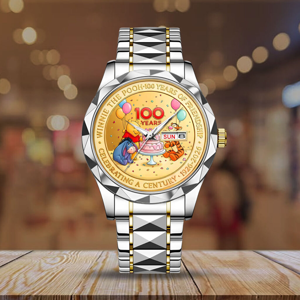 Winnie-the-Pooh 100th Anniversary Alloy Luxury Quartz Watch - NGHIAVT9463