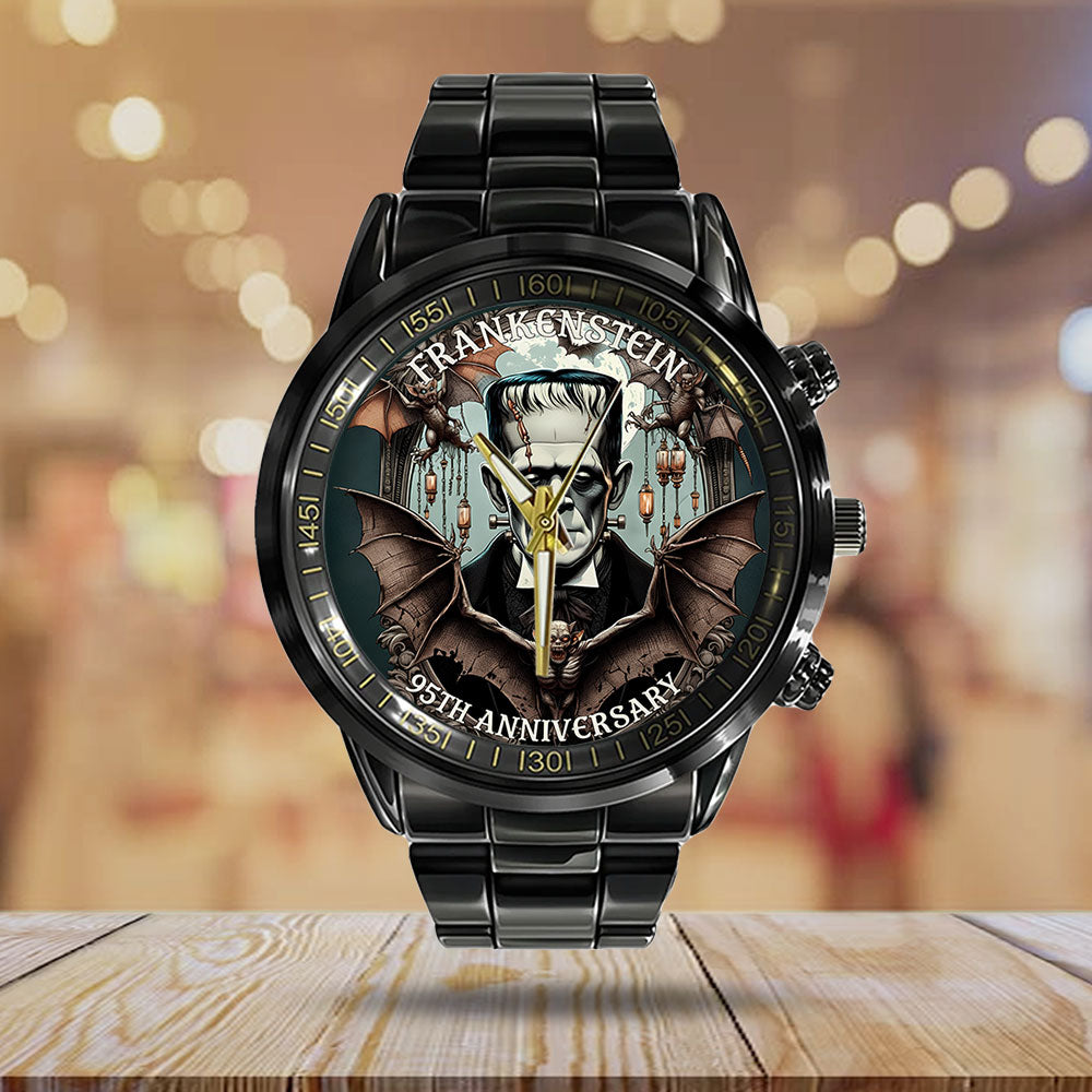 Frankenstein 95th Anniversary Black Stainless Steel Watch - NGHIAVT9482