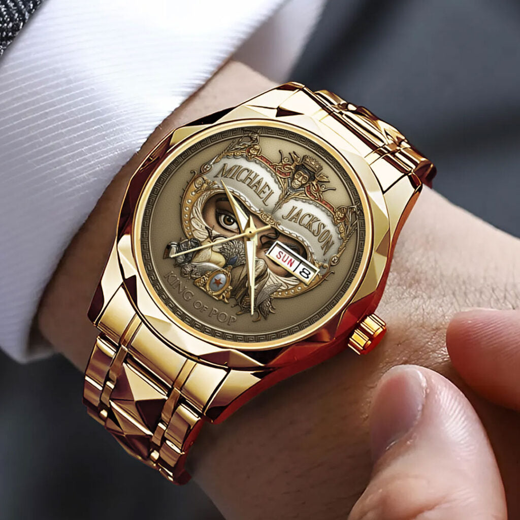 Michael Jackson Alloy Luxury Quartz Watch - NGHIAVT9572