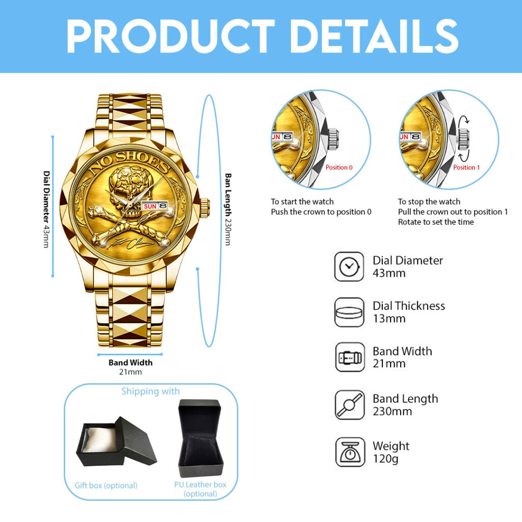 Kenny Chesney Alloy Luxury Quartz Watch - NGHIAVT9593