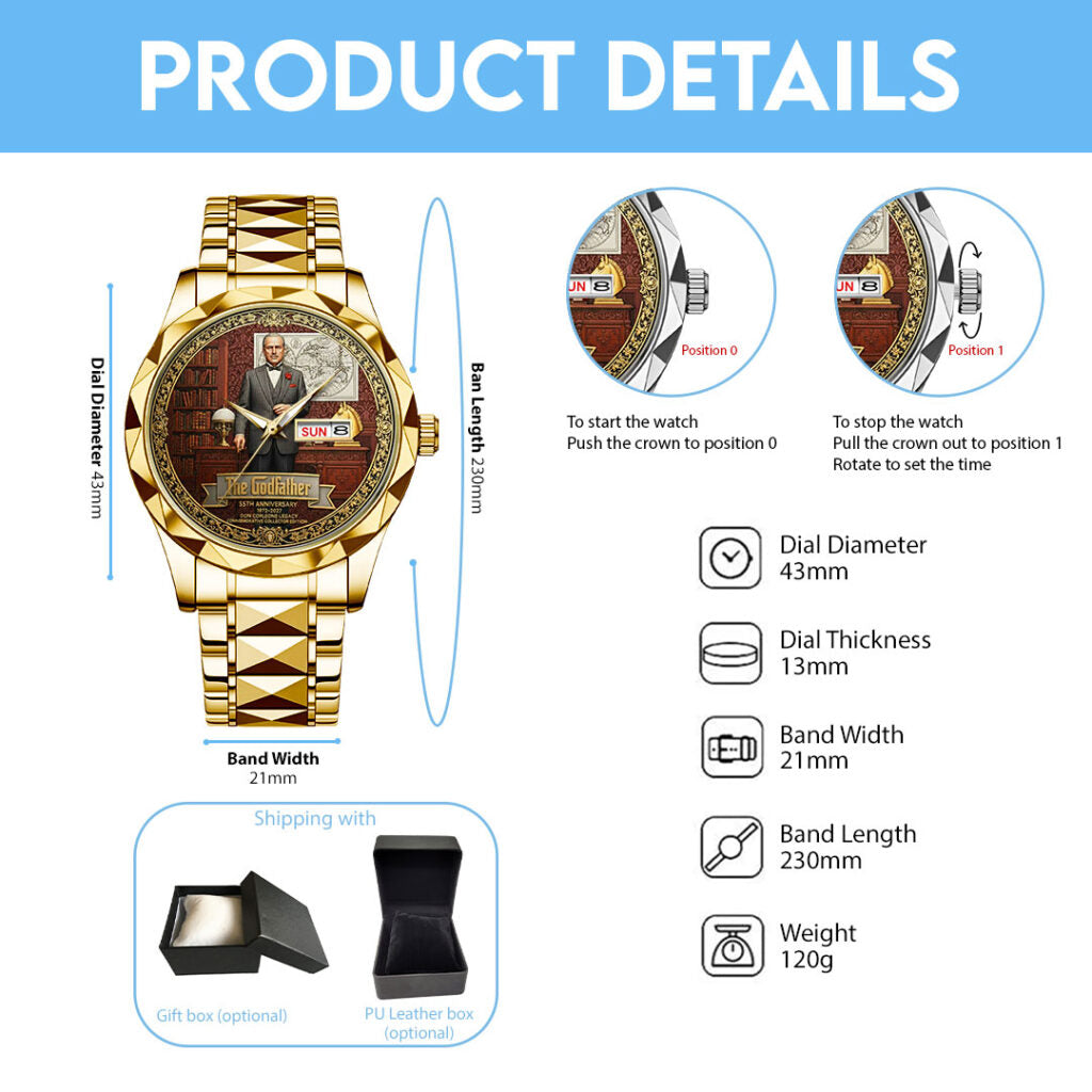 The Godfather Alloy Luxury Quartz Watch - NGHIAVT9629