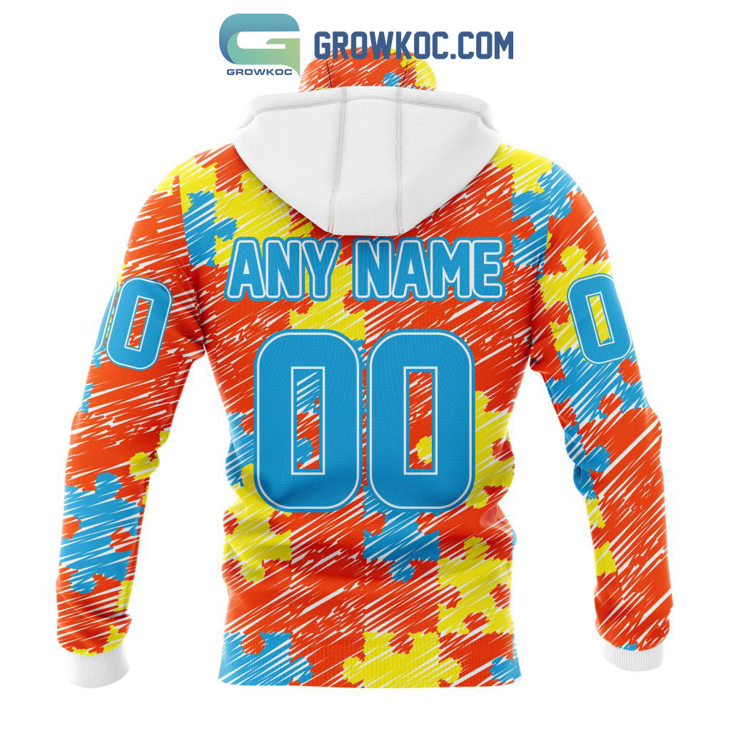 NHL Anaheim Ducks Puzzle Autism Awareness Personalized Hoodie T Shirt