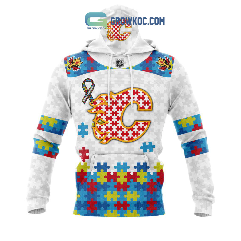 NHL Calgary Flames Autism Awareness Personalized Hoodie T Shirt