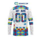 NHL Calgary Flames Autism Awareness Personalized Hoodie T Shirt