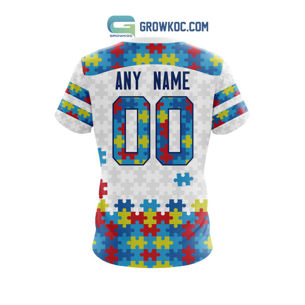 NHL Calgary Flames Autism Awareness Personalized Hoodie T Shirt