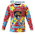 NHL Florida Panthers Puzzle Autism Awareness Personalized Hoodie T Shirt