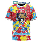 NHL Florida Panthers Puzzle Autism Awareness Personalized Hoodie T Shirt