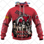 NHL New Jersey Devils Personalized Collab With Kiss Band Hoodie T Shirt