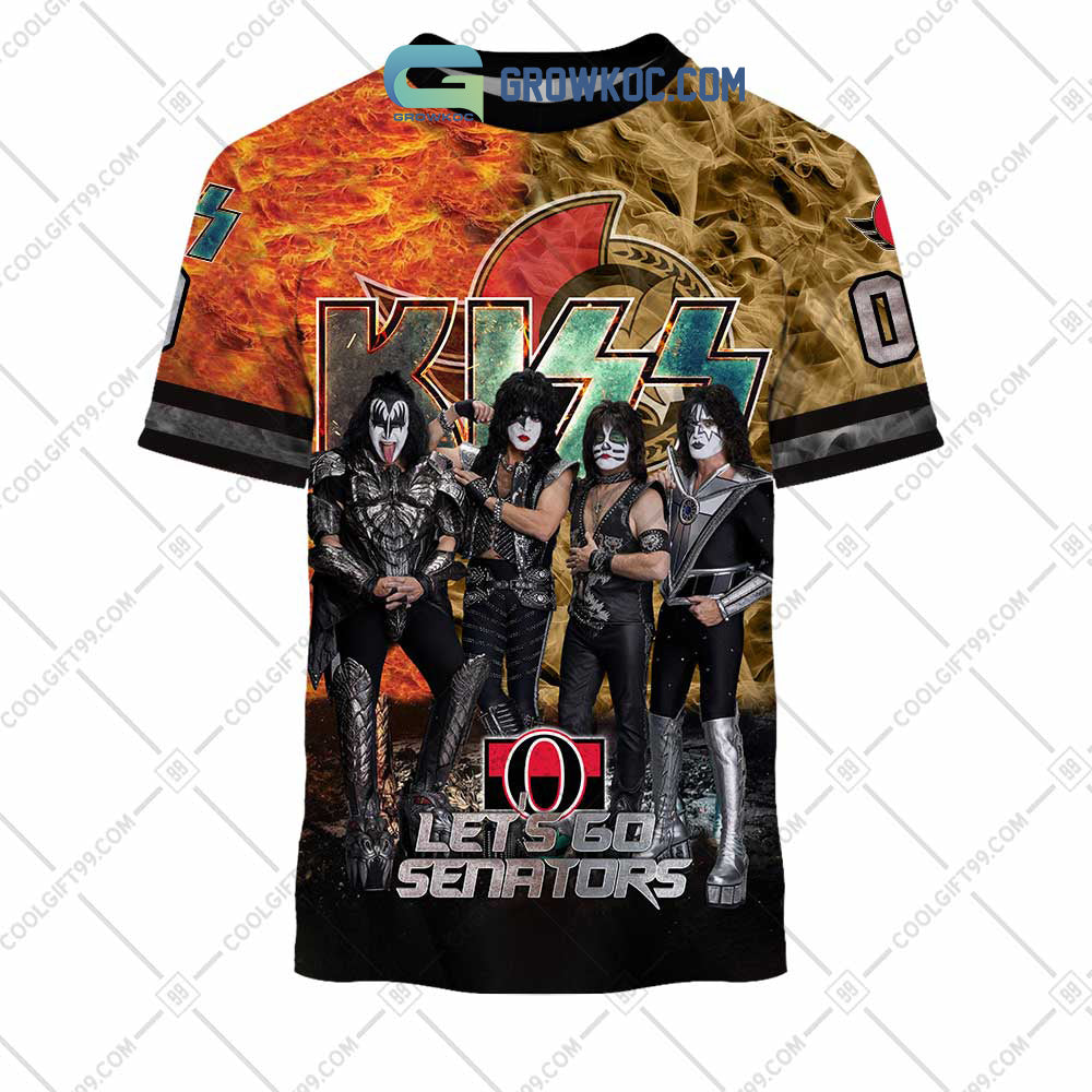 NHL Ottawa Senators Personalized Let’s Go With Kiss Band Hoodie T Shirt