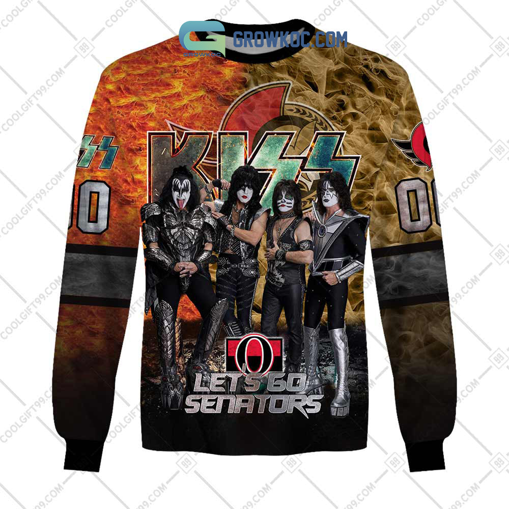 NHL Ottawa Senators Personalized Let’s Go With Kiss Band Hoodie T Shirt