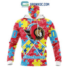 NHL Ottawa Senators Puzzle Autism Awareness Personalized Hoodie T Shirt