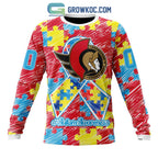 NHL Ottawa Senators Puzzle Autism Awareness Personalized Hoodie T Shirt
