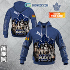 NHL Toronto Maple Leafs Personalized Collab With Kiss Band Hoodie T Shirt