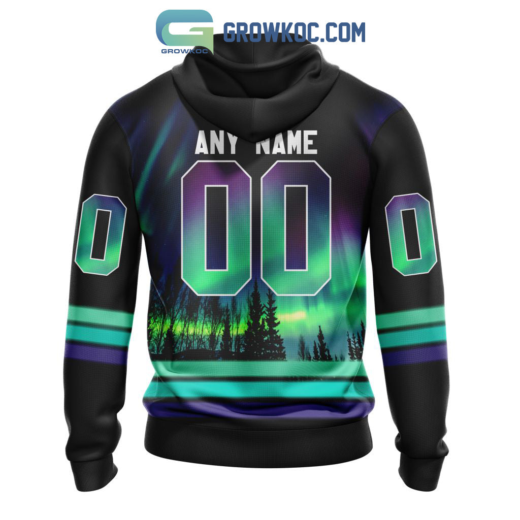 NHL Toronto Maple Leafs Personalized Special Design With Northern Lights Hoodie T Shirt