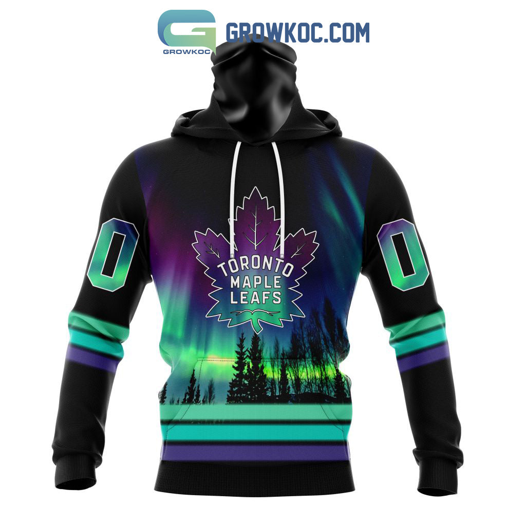 NHL Toronto Maple Leafs Personalized Special Design With Northern Lights Hoodie T Shirt