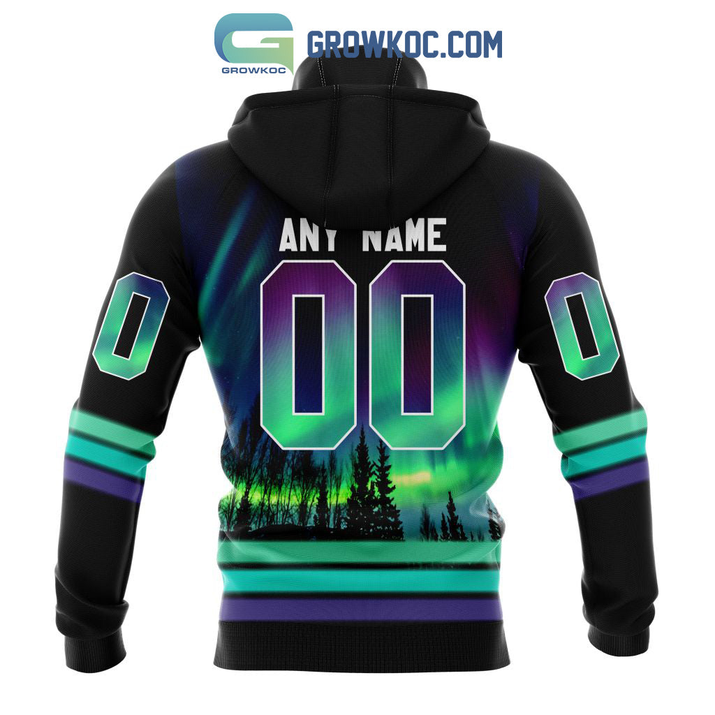 NHL Toronto Maple Leafs Personalized Special Design With Northern Lights Hoodie T Shirt