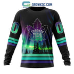 NHL Toronto Maple Leafs Personalized Special Design With Northern Lights Hoodie T Shirt