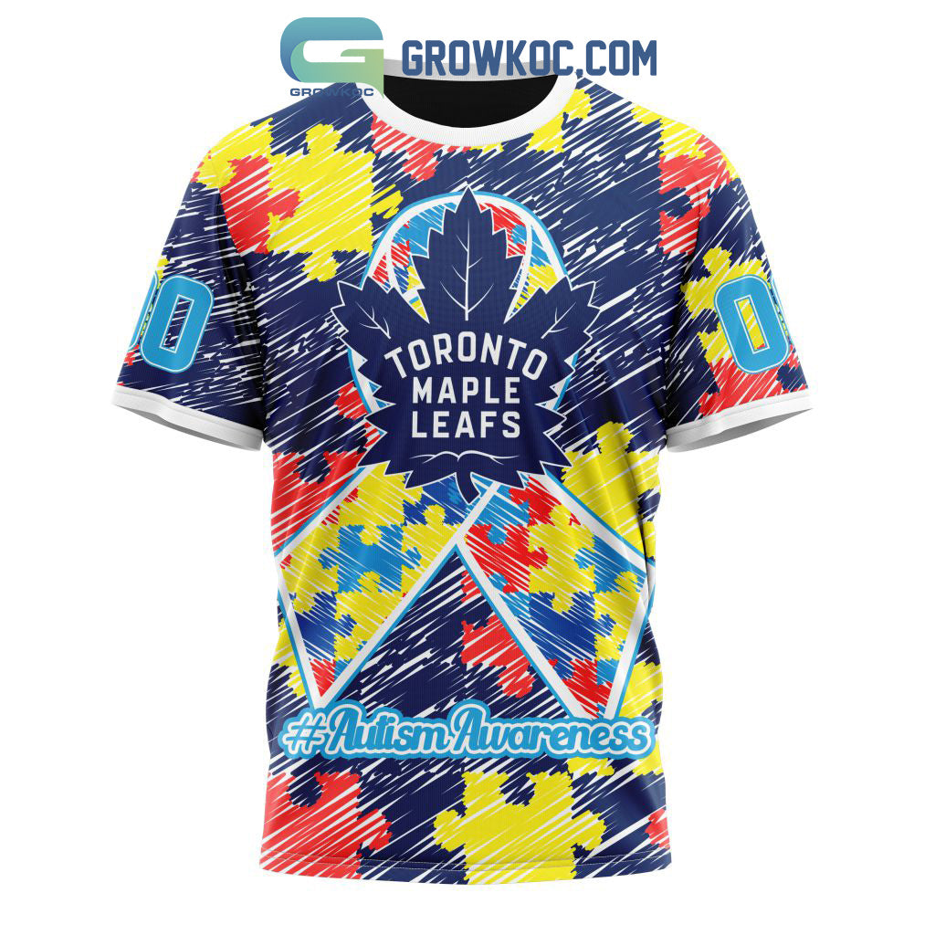 NHL Toronto Maple Leafs Puzzle Autism Awareness Personalized Hoodie T Shirt
