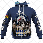 NHL Winnipeg Jets Personalized Collab With Kiss Band Hoodie T Shirt