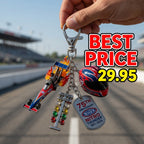 NHRA Nitro Thunder 75th Anniversary Keychain